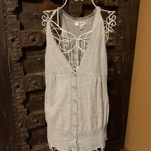 Decree Gray Sleeveless Top